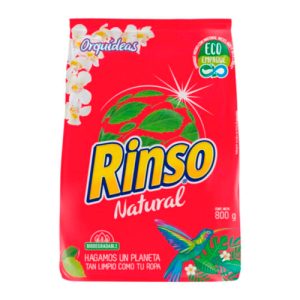 Rinso Natural Orquídeas. 800 g.